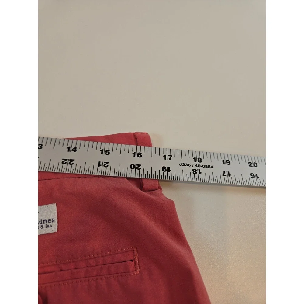 Vineyard Vines Shorts Men's 34 Red Performance Breaker Golf Preppy FLAW